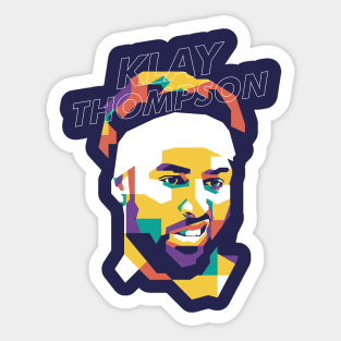 klay thompson wpap style Sticker